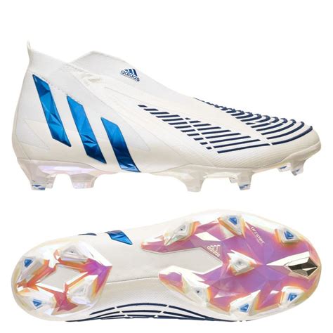 adidas predator edge + fg diamond edge - wit/donkerblauw|adidas predator noppen aanbieding.